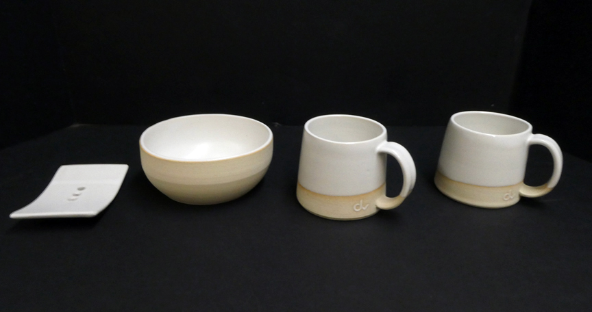 Danika Vautour - mugs and bowl