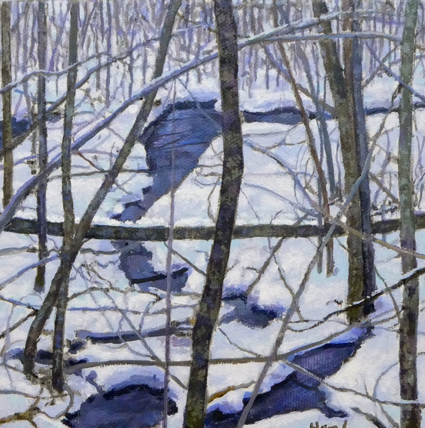 Herzl Kashetsky - 'Winter Woods - Hampton'